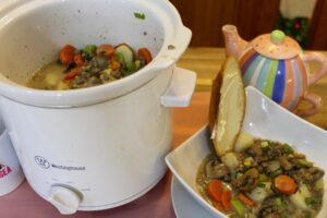 Mushroom and Ground Beef Stew