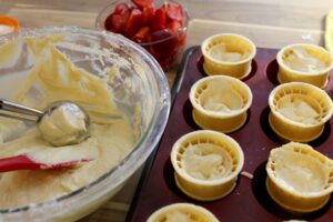 Strawberry Cone Cakes