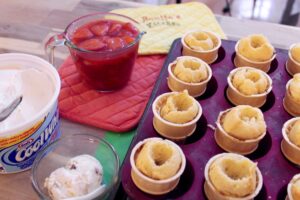 Strawberry Cone Cakes