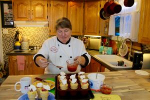 Strawberry Cone Cakes