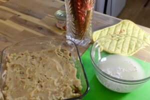 Baked Sticky Rhubarb Pudding