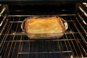 Baked Sticky Rhubarb Pudding