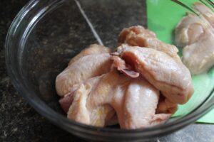 Crispy Seasoned Potato Wedges and Chicken