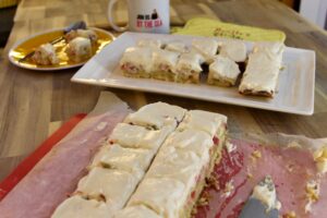 Rhubarb Custard Squares