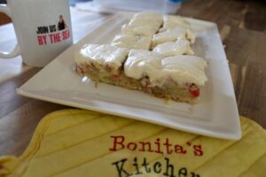 RHUBARB CUSTARD SQUARES