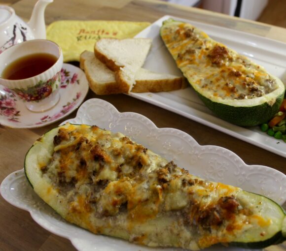 STUFFED ZUCCHINI