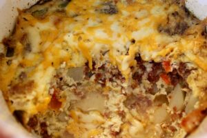 Corned Beef Hash Quiche - Slow Cooked