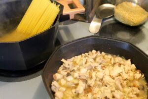 Creamy Chicken Spaghetti Casserole