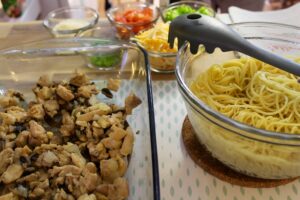 Creamy Chicken Spaghetti Casserole