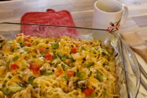 Creamy Chicken Spaghetti Casserole