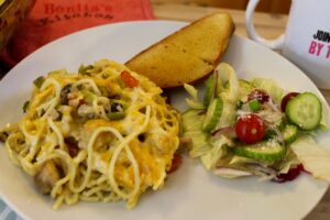 Creamy Chicken Spaghetti Casserole