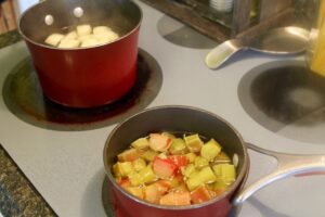 Rhubarb and Parsnip Biscuits