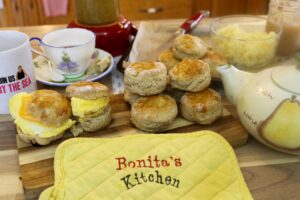 Rhubarb and Parsnip Biscuits