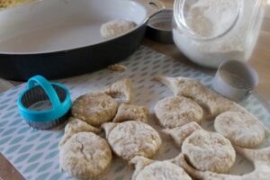 Rhubarb and Parsnip Biscuits