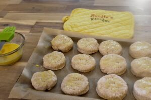 Rhubarb and Parsnip Biscuits