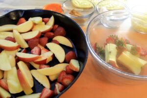 APPLE and STRAWBERRY Cobbler