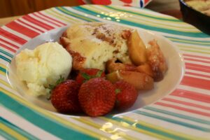 APPLE and STRAWBERRY Cobbler