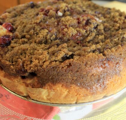 Cranberry Streusel Coffee Cake