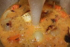 Roasted Vegetable and Feta Soup