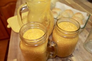 Roasted Vegetable and Feta Soup