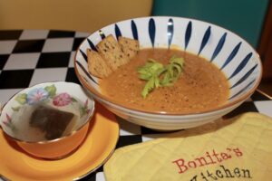 Roasted Vegetable and Feta Soup