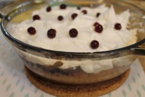 Partridgeberry Meringue Dessert