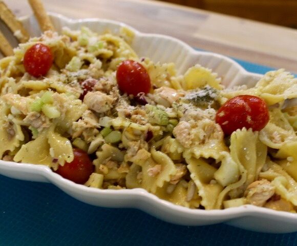 Bow Tie Salmon Salad