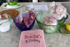 Rhubarb and Partridgeberry Jam