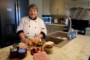 Rhubarb and Partridgeberry Jam