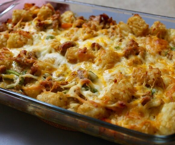 Tater Tot Breakfast Casserole