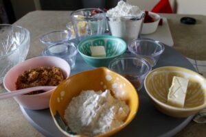Rhubarb Streusel Pizza