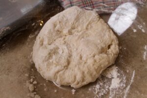 Rhubarb Streusel Pizza