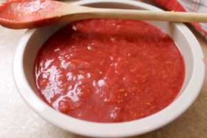 Rhubarb Streusel Pizza