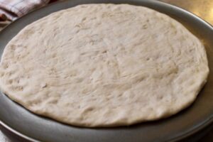 Rhubarb Streusel Pizza