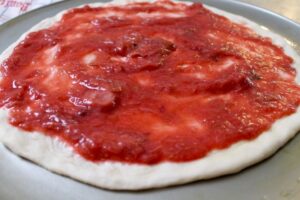 Rhubarb Streusel Pizza