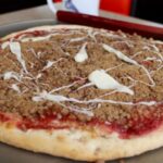 Rhubarb Streusel Pizza 