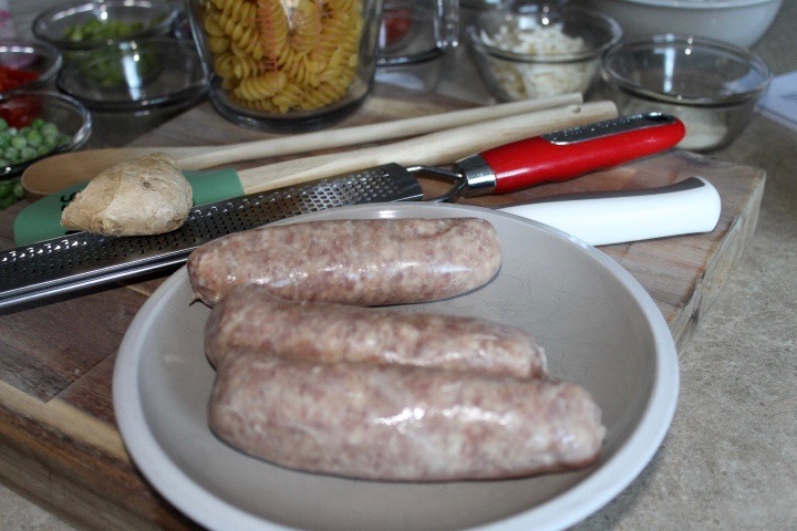 Creamy Sausage and Noodle Meal