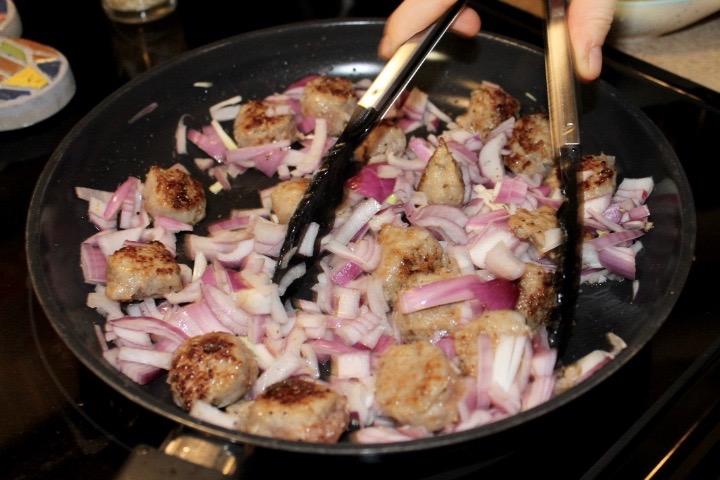 Creamy Sausage and Noodle Meal