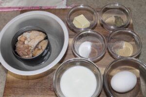 Steamed Salmon Pudding!