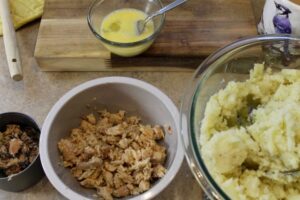 Steamed Salmon Pudding