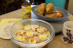 White Vegetable Potato Salad